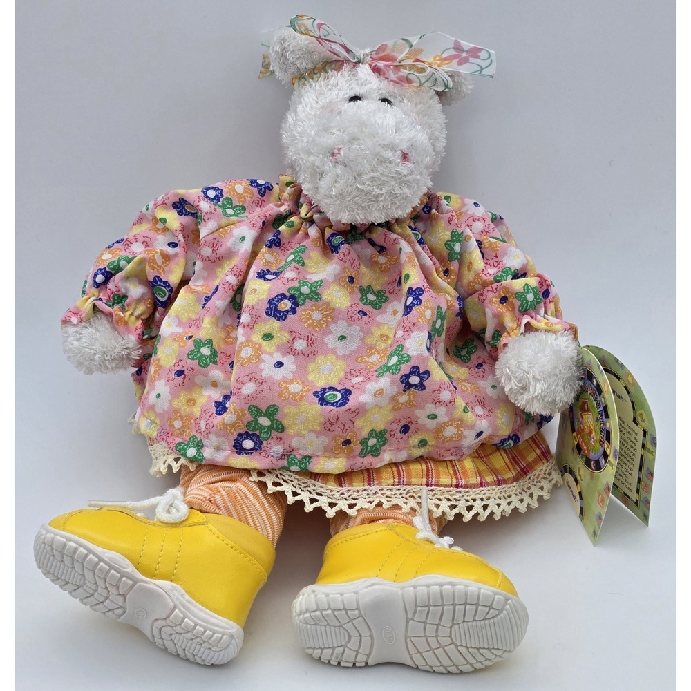 Gund Hannah Chuckie Valley Friends 11in Hippo Plush Stuffed Animal Clothes Shoes